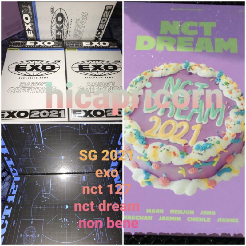 Seasons Greetings 2021 Exo - Nct 127 - Nct Dream non benefit - SG 2021 ...