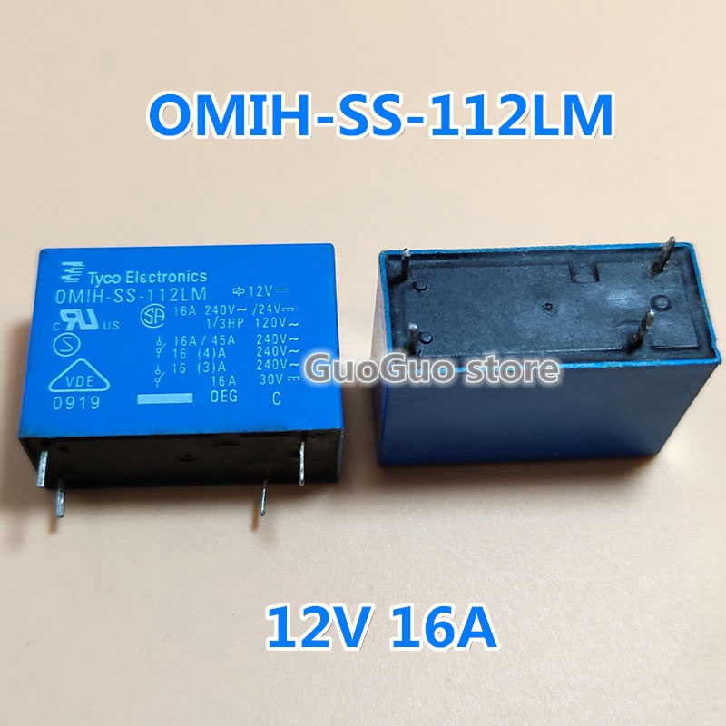 2 Relè Goodsky MIH-SH-112LM 12VDC 16A 4 Pin - Relè Di Potenza Generale, Nuovi - Foto 2