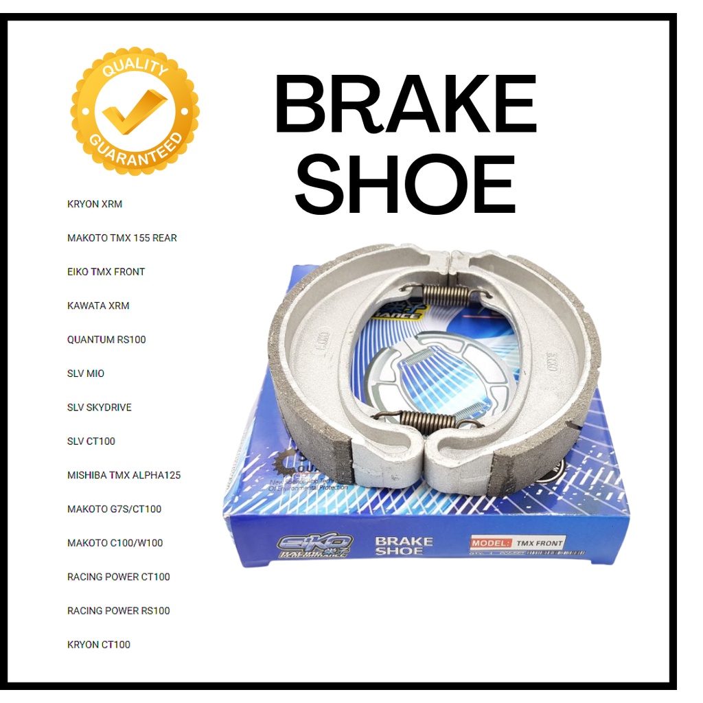 Motorcycle Brake Shoe (Assorted Brand) Shopee Philippines