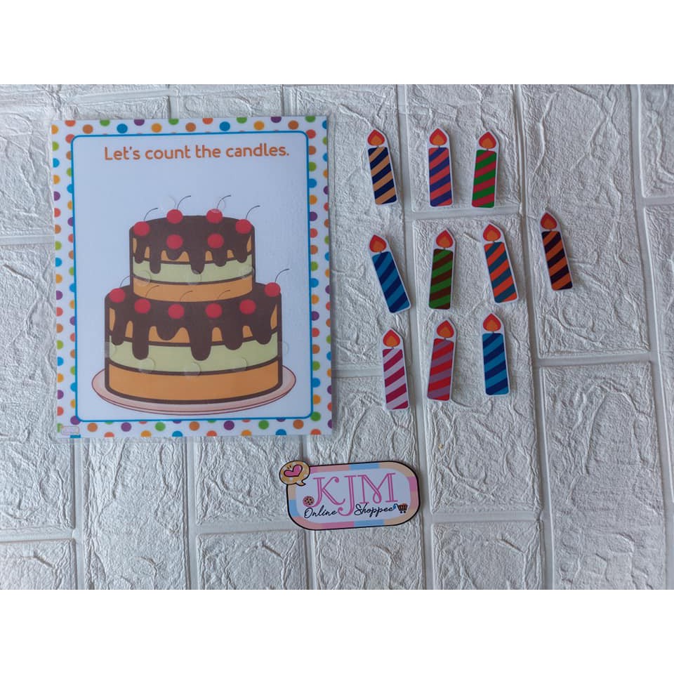Laminated Activity Worksheet Counting Candles | Educational Activities ...