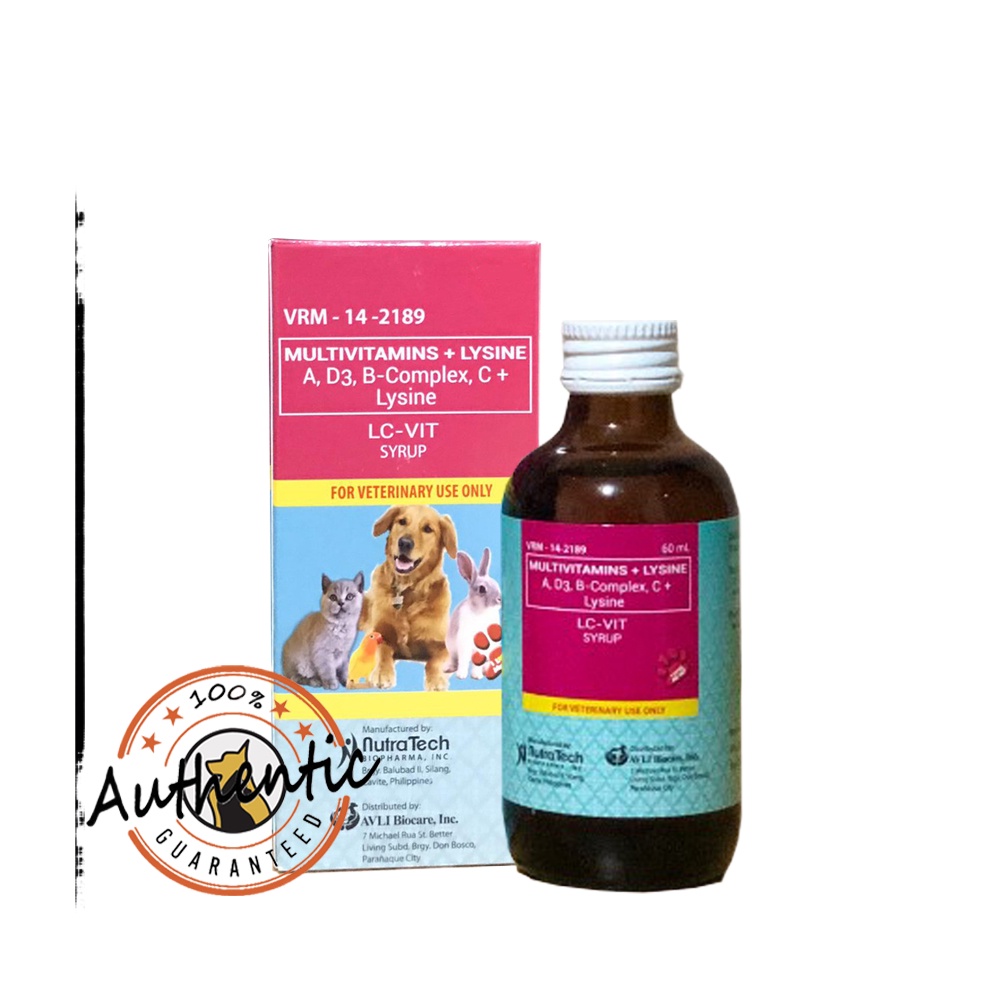 LC-Vit Syrup Multivitamins for All Pets (60ml) | Shopee Philippines