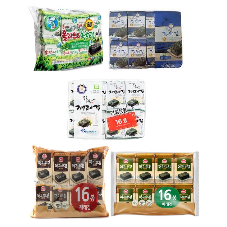 Seasoned Seaweed Laver / Green Tea Seaweed / Green laver / traditional laver / Spicy Traditional