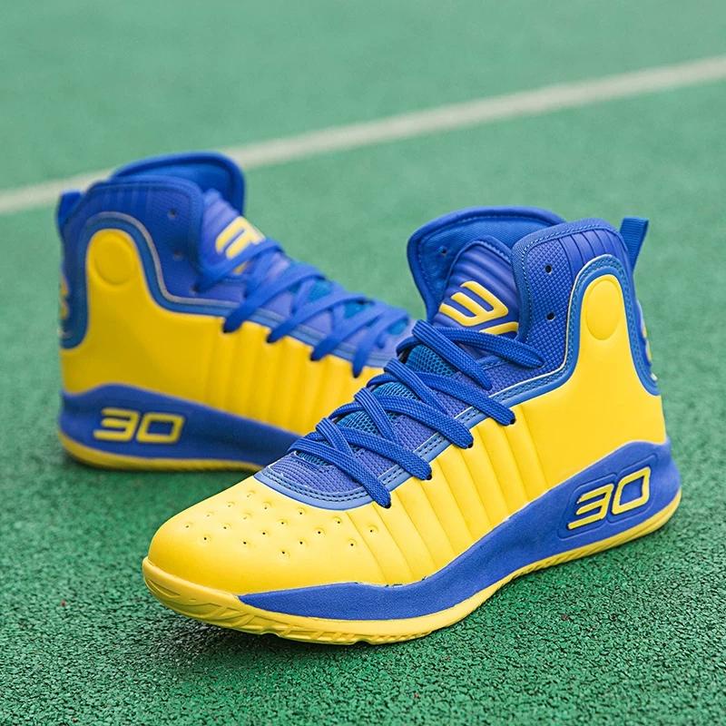 Curry 4 top yellow blue