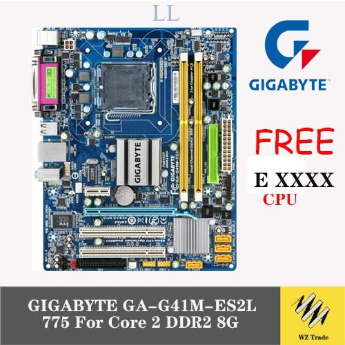 Carte Mère Gigabyte GA-G41M-ES2L LGA775 Micro ATX Avec Processeur E7500