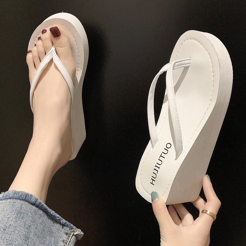 Flip flop clearance high heels slippers