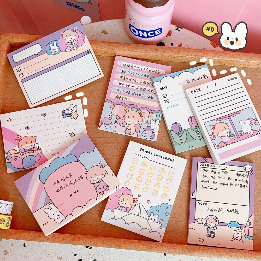 Note 80 sheets of cute little girl pictures in all designs Cuahangso24 ...