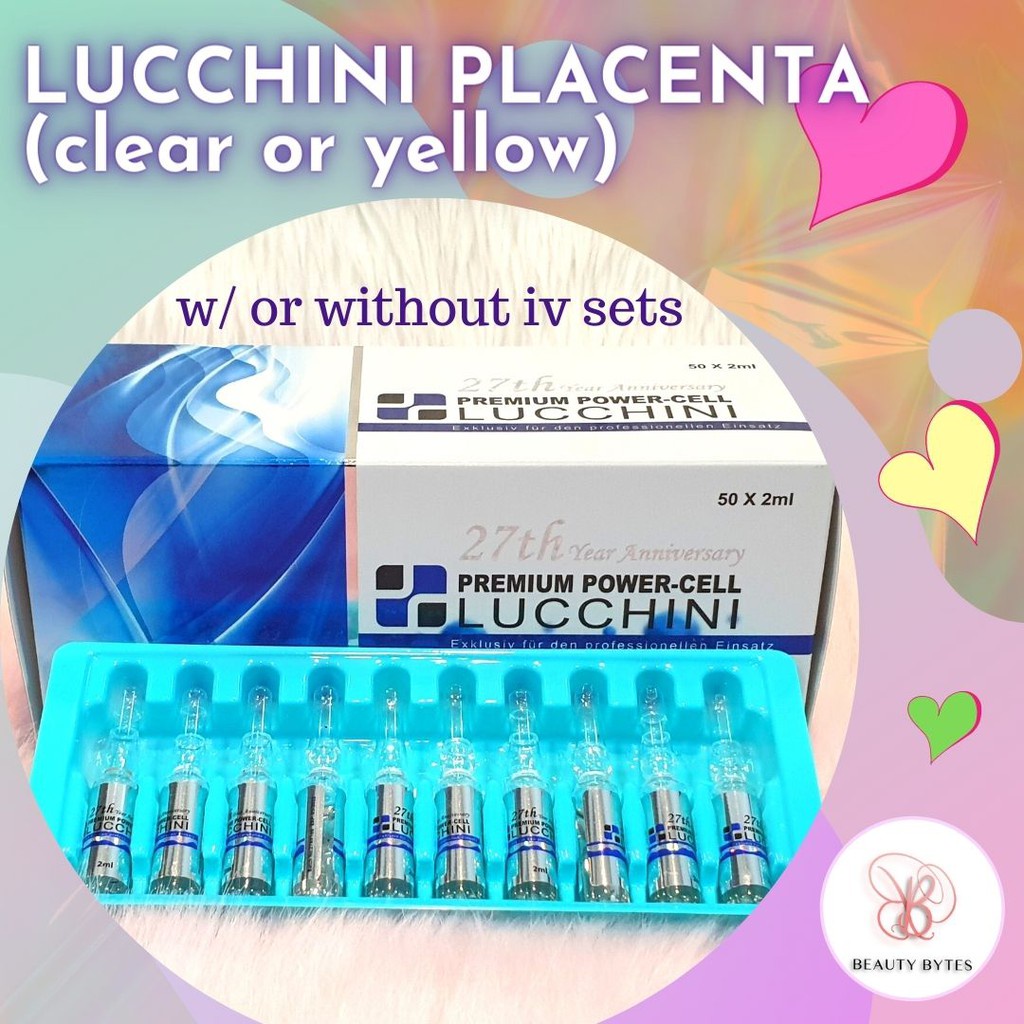 ๑Lucchini Placenta By Beauty Bytes (Yellow Or Clear) Shopee Philippines