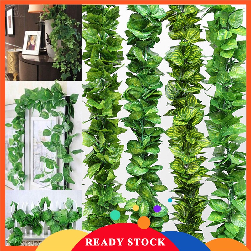 12pcs Fake Vines Fake Ivy Leaves Artificial Ivy, Ivy Garland Greenery ...