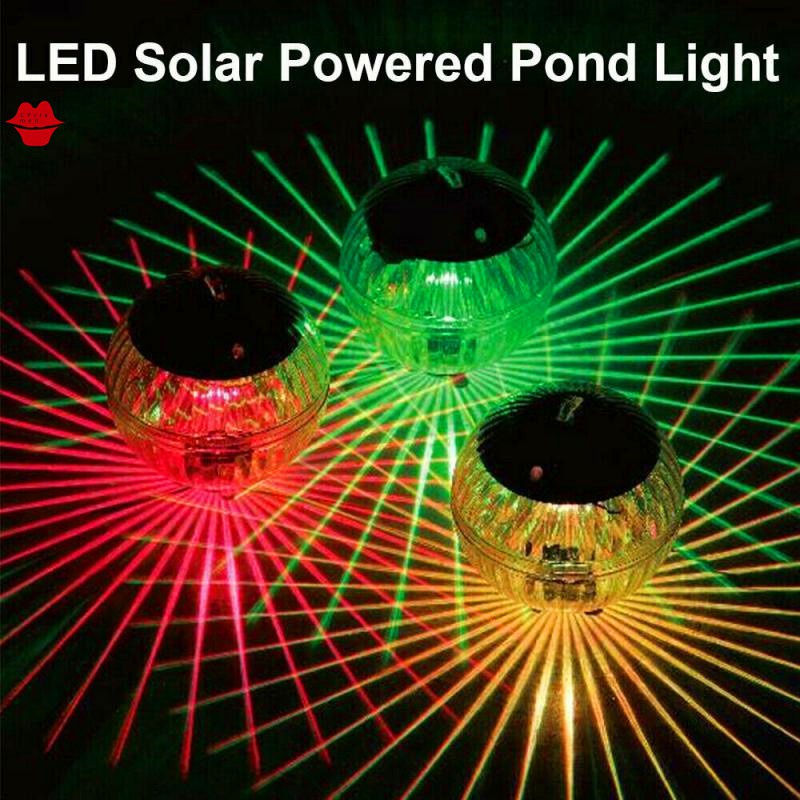 LED Disco Light Solar Floating Water Ball Lamp waterproof Pool Light