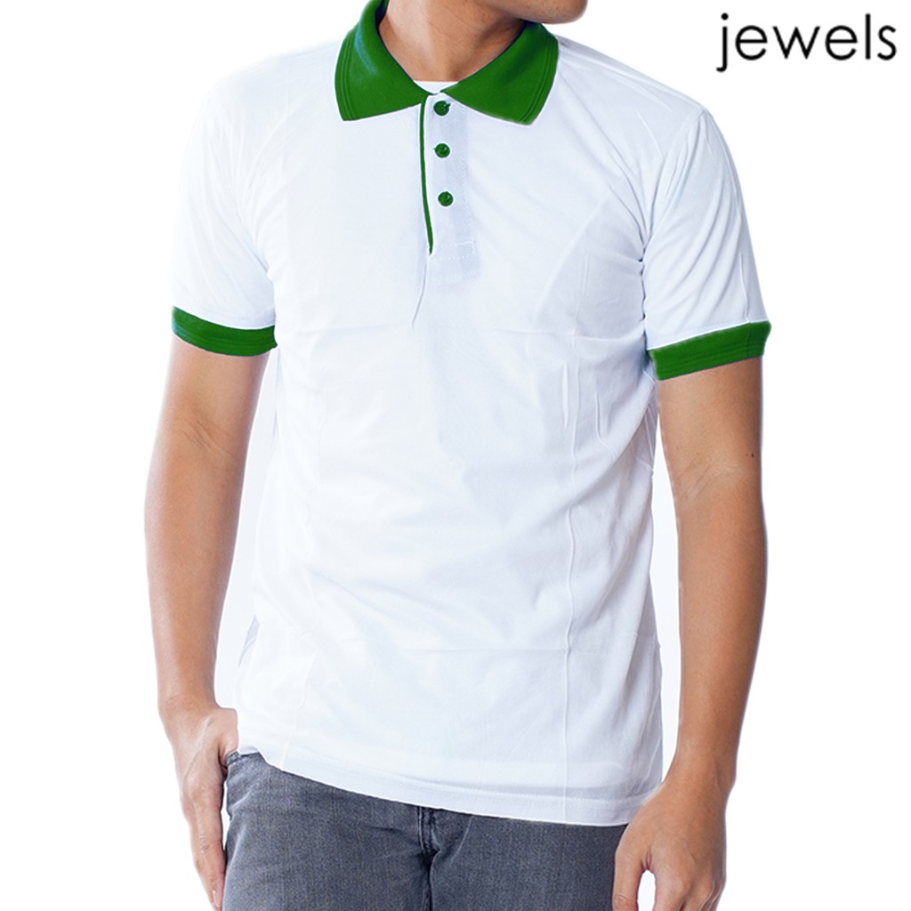 white and green polo