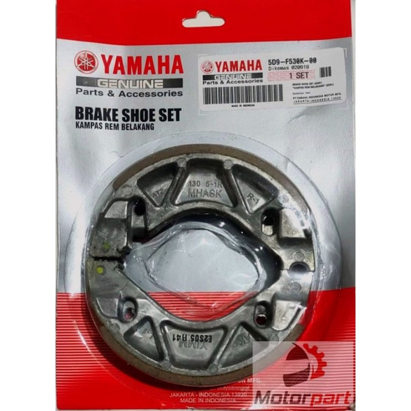 ORIGINAL YAMAHA REAR BRAKE SHOE VEGA FORCE i / VEGA FORCE CARB (5D9 ...