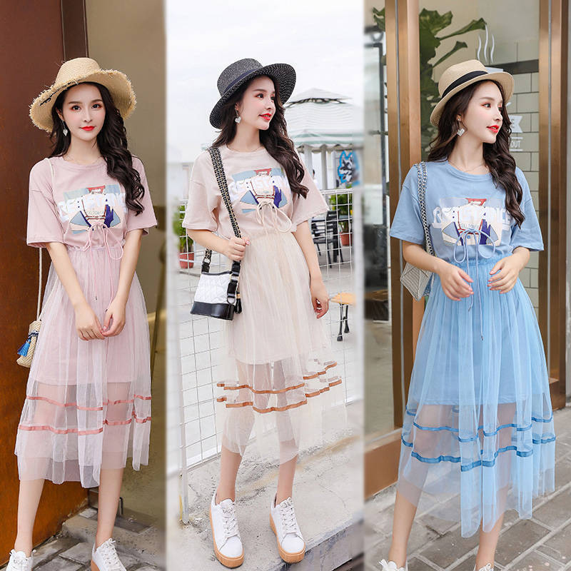 Dress2019New Summer Clothes Middle School and High School Students
