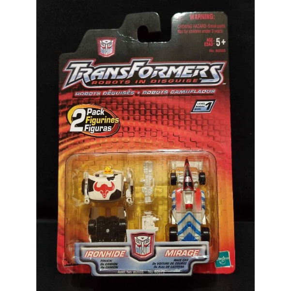IRONHIDE MIRAGE, sealed Transformers Robots In Disguise RID Spy