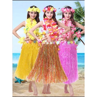 Hawaiian fancy shop dress grass skirt