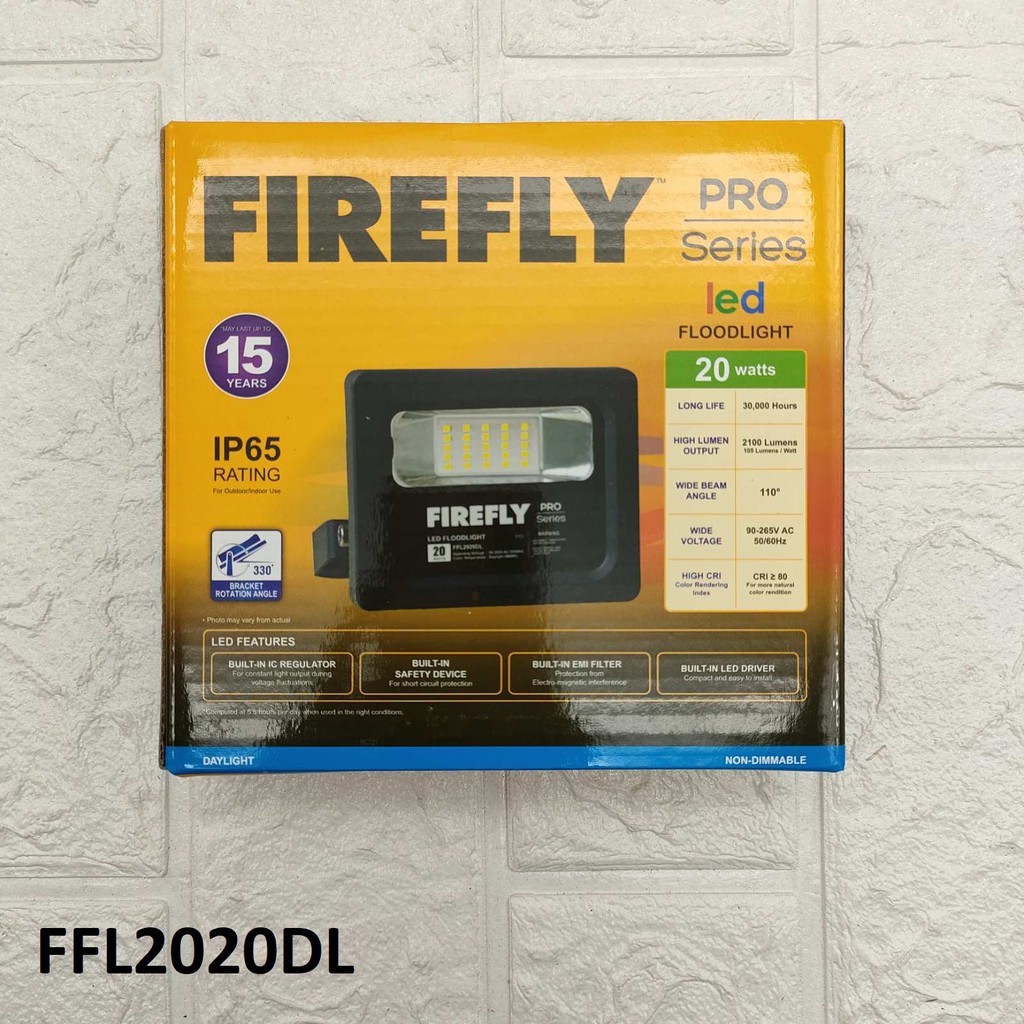 Firefly Pro Series Led FLOODLIGHT 20watts FFL2020DL Shopee