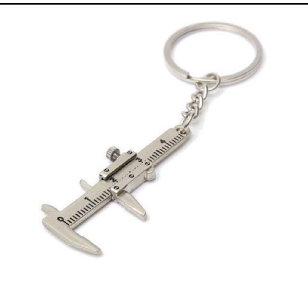 Simulation Slide Ruler Vernier Caliper Model Keyring Key Chain | Shopee ...