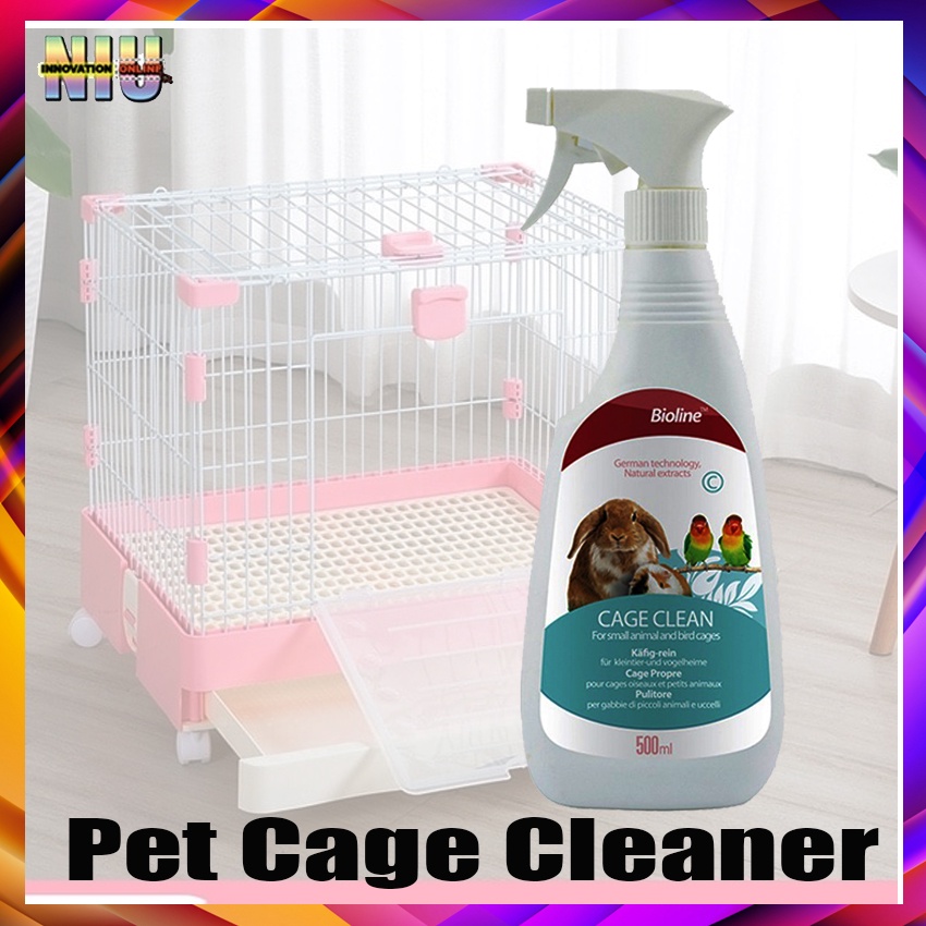 Bioline Pet Cage Cleaner Spray 500ml Cage Clean Habitat Deodorizer