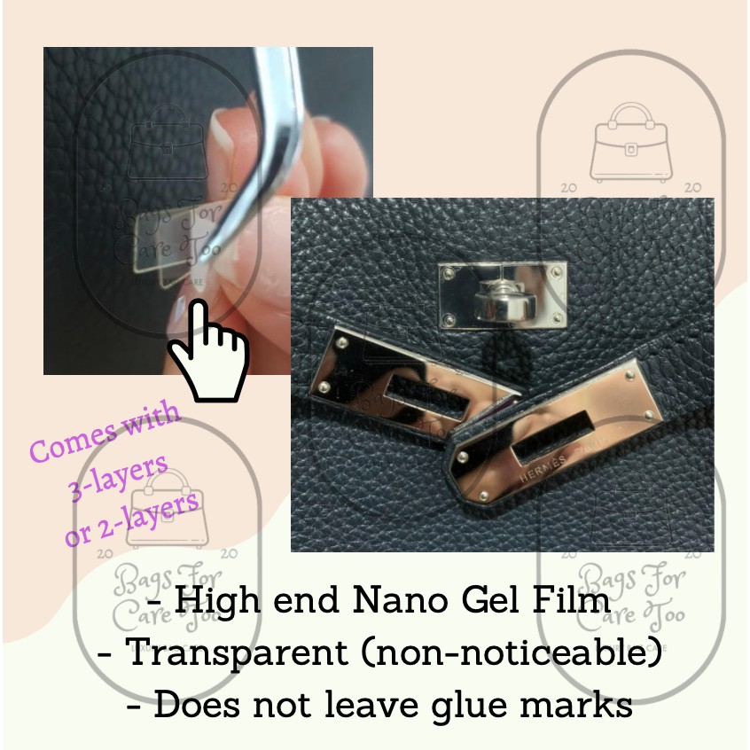 𝐁𝐍𝐂𝐓👜]💛 Hermes Depeches Bag Hardware Protective Sticker Film –  BAGNEEDCARETOO