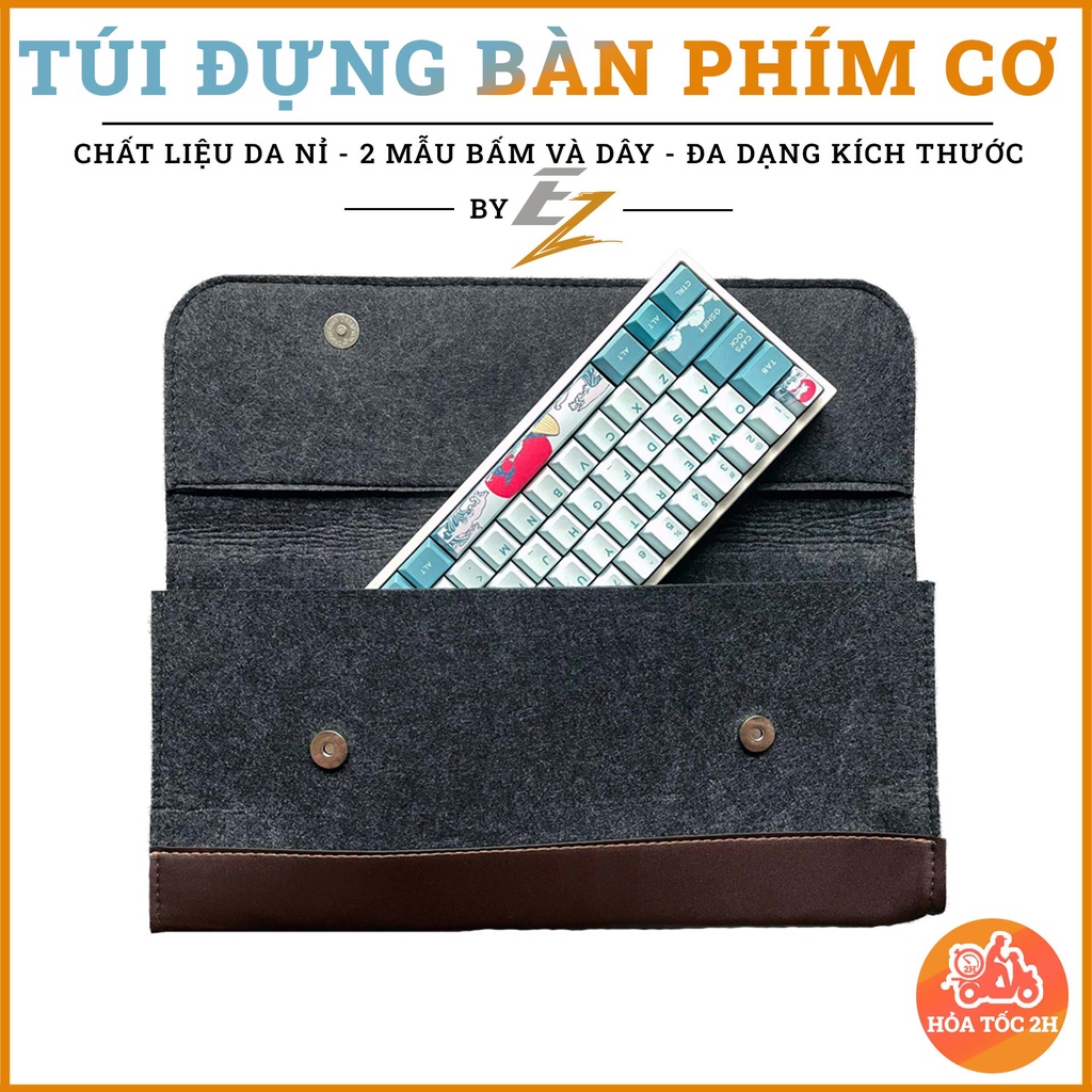 Felt Leather Mechanical Keyboard Bag Various Sizes Ezpc Shopee