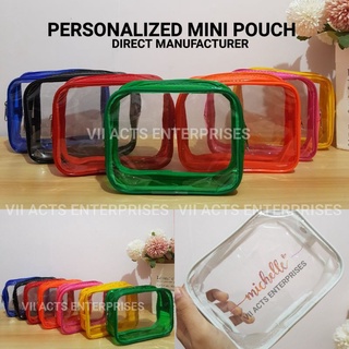 Personalized store pouch manila