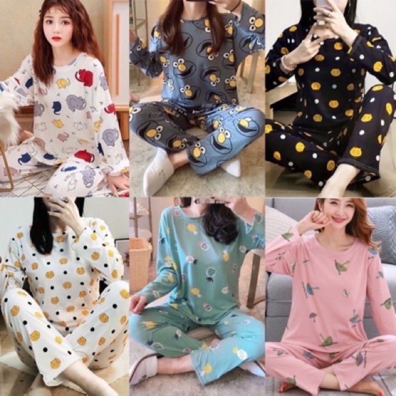 Terno Pajama Cotton Sleepwear Coordinates Set For Women Fit S-L ...