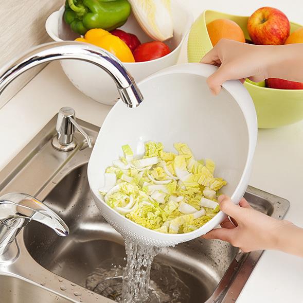 Food Grade Plastic Rice Beans Peas Washing Filter Strainer Green Pink ...