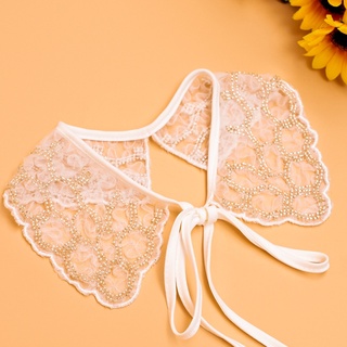 OPP Lace Shawl Hollow Fake Collar Female Shirt False Collars Ladies ...