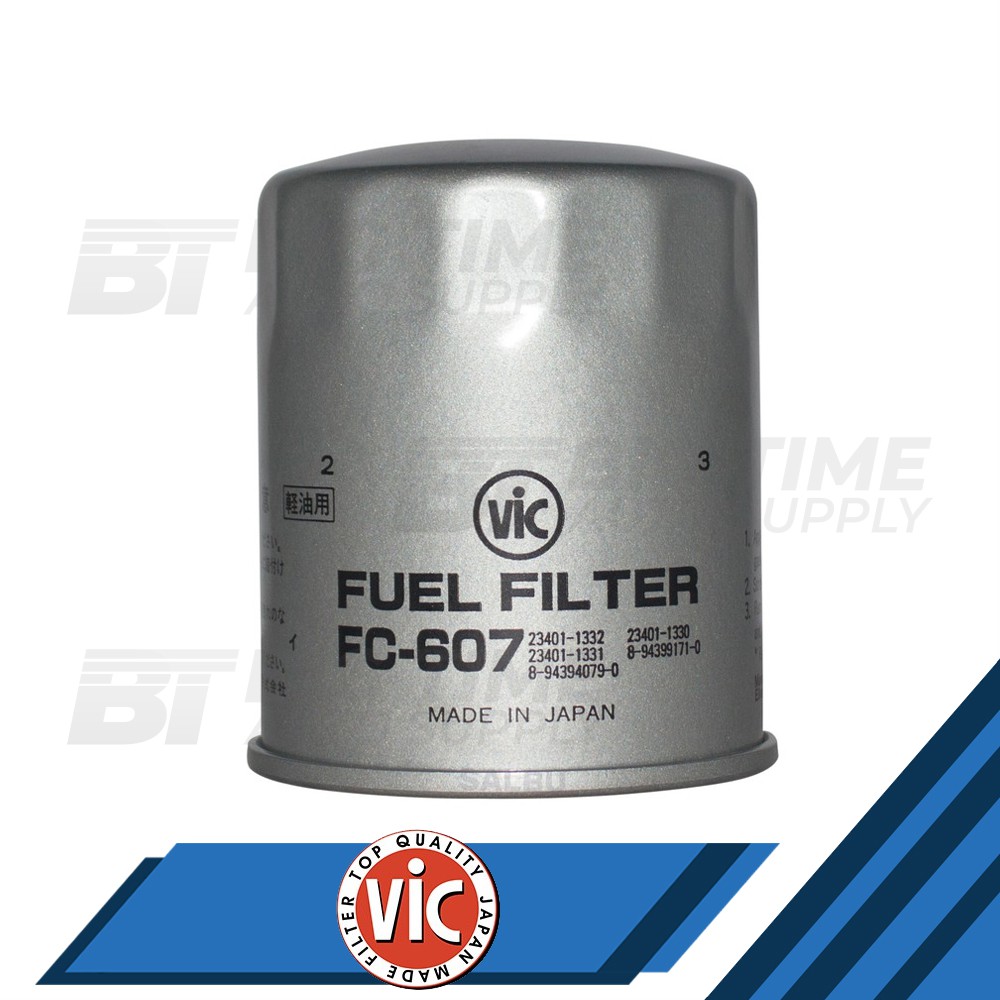 VIC Fuel Filter Isuzu Trooper 4JX1/4HF1/6HE1; Forward 6BD1T/6BG1/6BG1