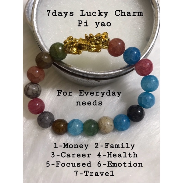 7 Lucky Charm Pi Yao Bracelet | Shopee Philippines