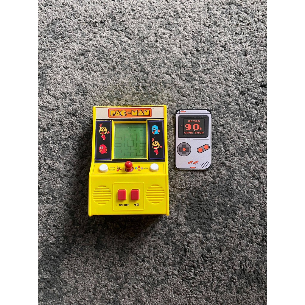 Classic Electronic Pacman Mini Arcade Handheld Game Retro Sound Effects