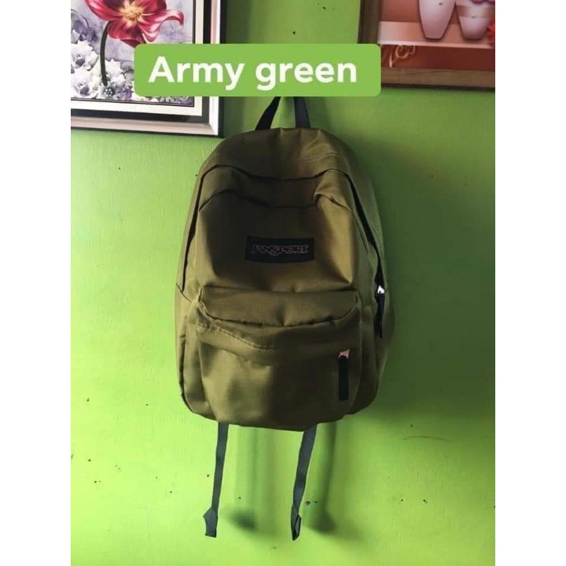 Jansport army green backpack sale