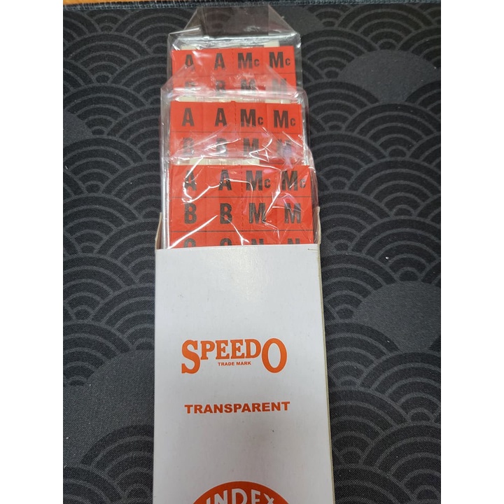SPEEDO Index Tabs 1 Box of 5 Sets Colorless Clear Shopee Philippines