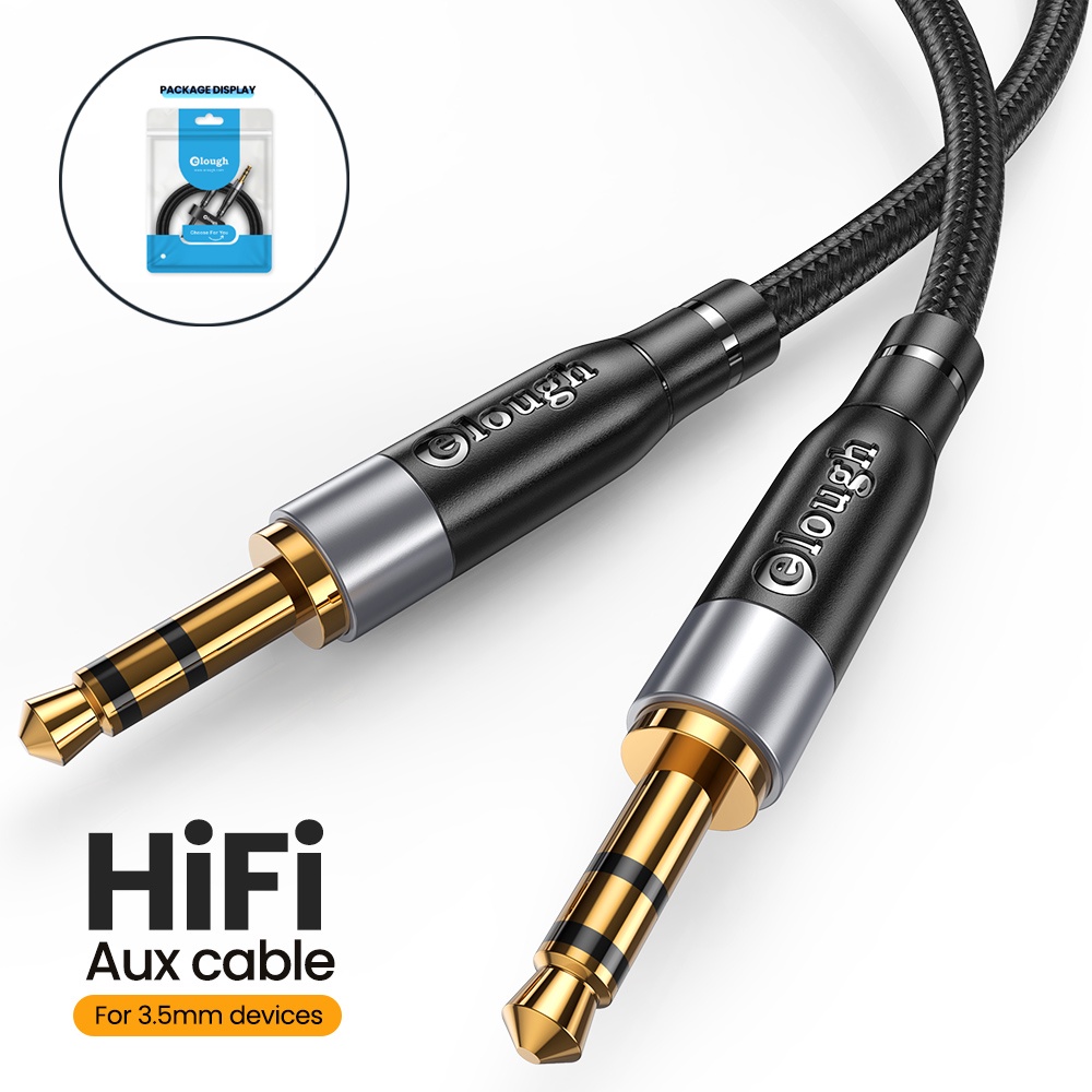 3.5mm Male to Male HIFI AUX Cable Audio Cable Nylon Braided Auxiliary