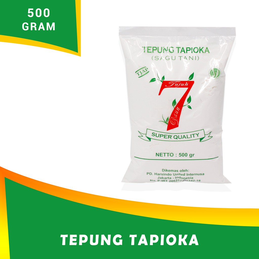 Tapioca Flour/Farmer's Belt/Starch Flour/7-Leaf Cassava Flour (500Gr ...