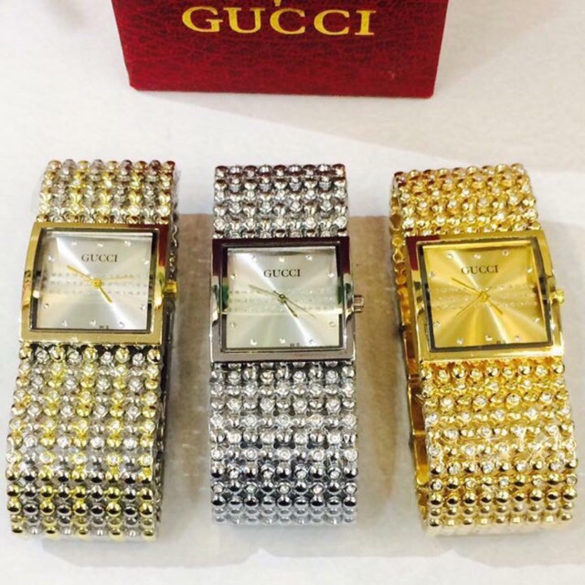 Gucci gold 2025 diamond watch