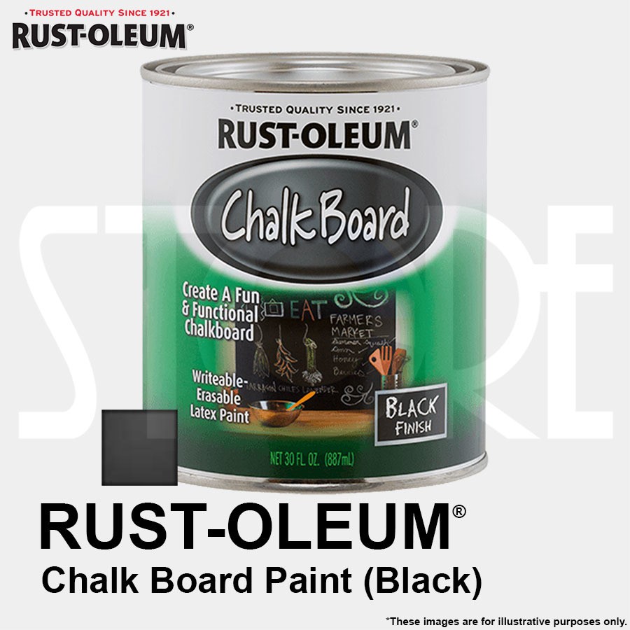 Rustoleum Black ChalkBoard Paint 30 fl oz. (887 mL) Shopee Philippines