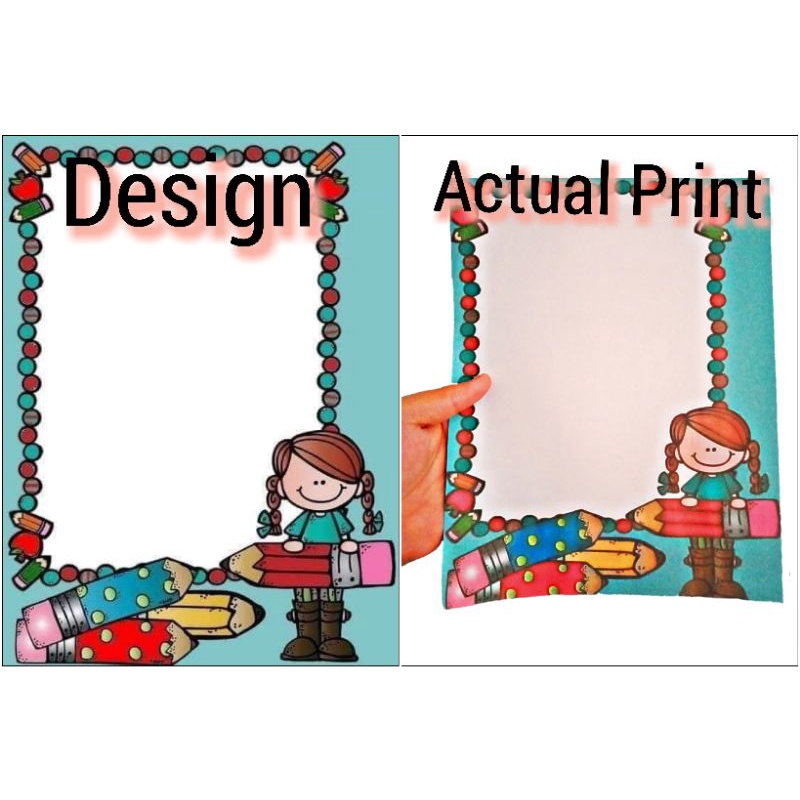 Bond Paper with border design Educational Bond paper (SOFT COPY) 8.5 x ...