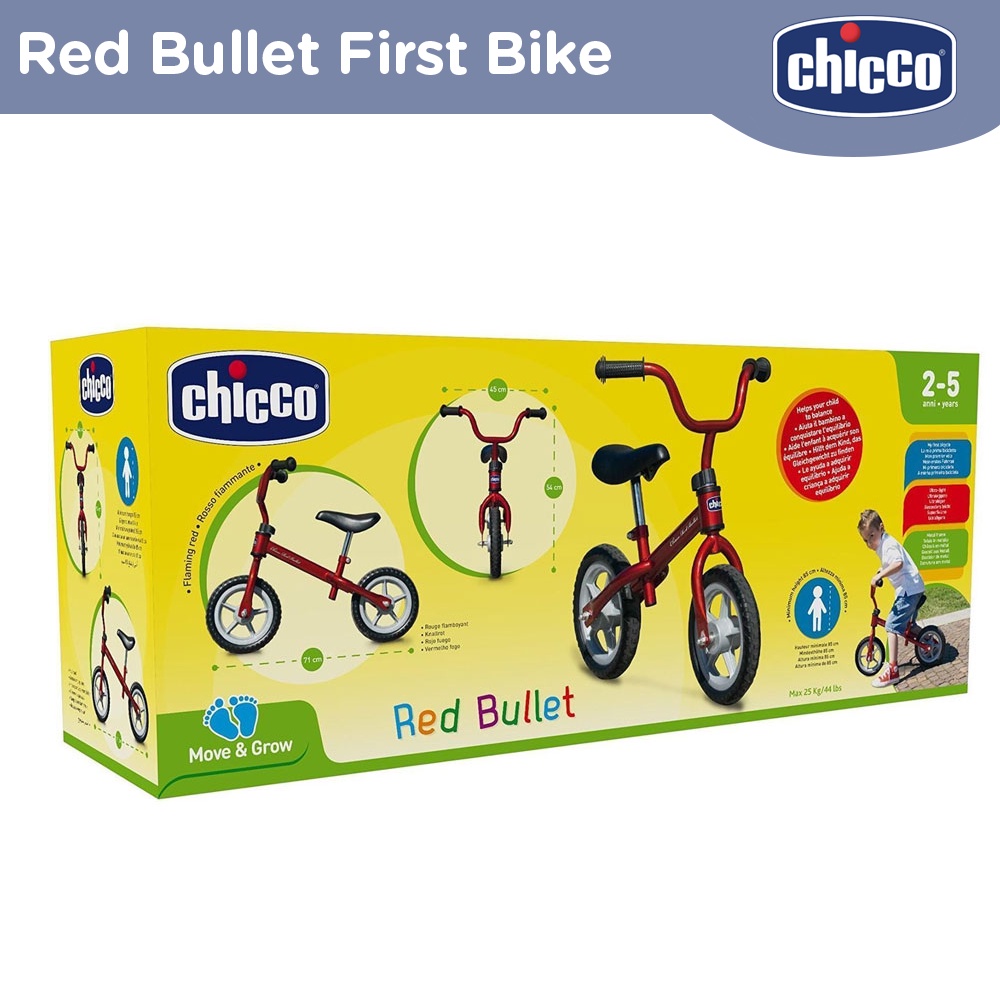 chicco red bullet bike