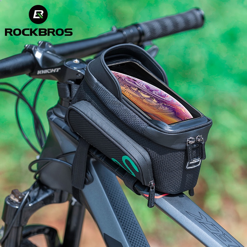 ROCKBROS Bike Bag Waterproof Touch Screen Cycling Bag Top Front Tube Frame MTB Road Bicycle Bag 6.5 Phone Case Bike Accessories Shopee Philippines