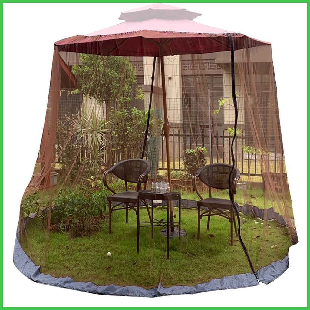 Patio Umbrella Mosquitoes Netting Universal Canopy Umbrella Net With