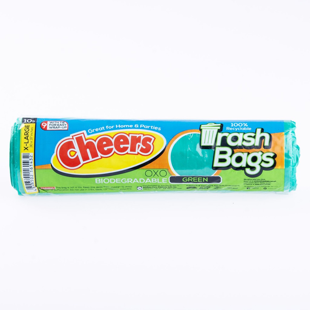 Cheers Small Size Black Trash Bag - 10 Bags (1 Pack)