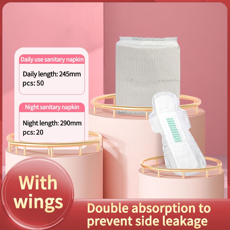 Negative Ion sanitary napkins for women,sanitary napkin with wings