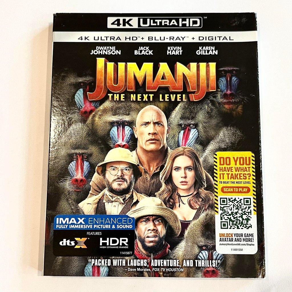 Jumanji: The Next Level 4K Blu-ray (Sealed & New) | Shopee Philippines