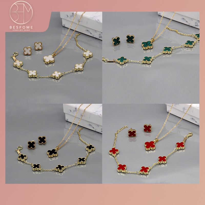 BESFOME Three-piece set of live broadcast explosions! jewelry set