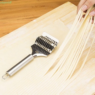 Jelly Comb Noodle Cutter- Stainless Steel Pasta Noodle Cutter Pasta Spaghetti Maker Noodle Lattice Roller Handheld Dough Cutter for Kitchen Cooking