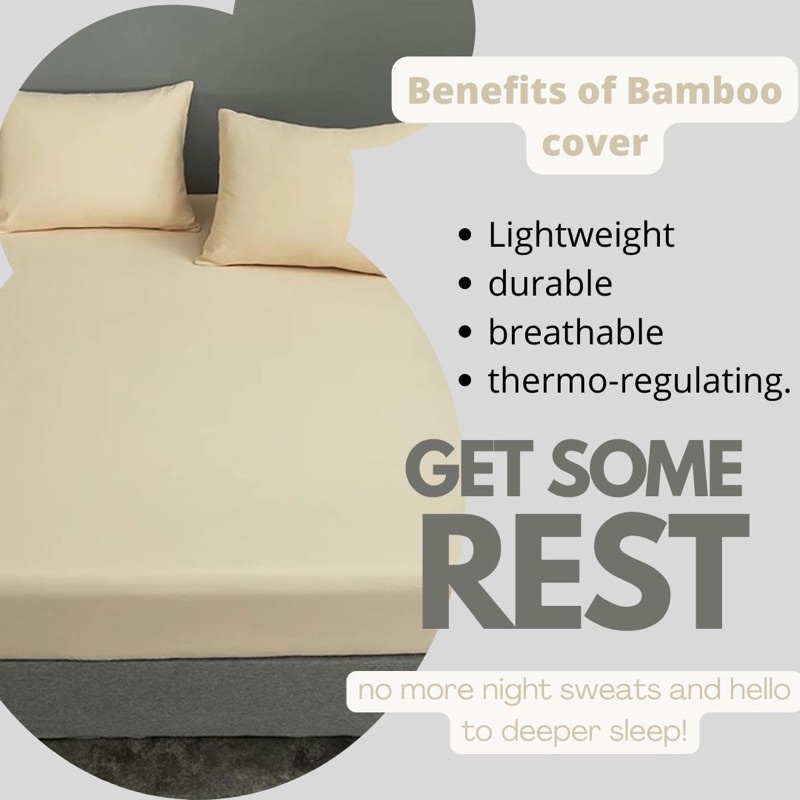 100 Organic Bamboo Bed Sheet Set 4in1 (Double Size) 300 thread count