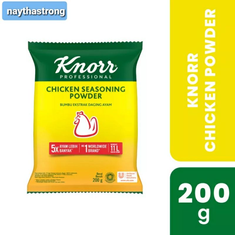 Knorr Chiken Seasoning Powder Chicken Meat Extract Seasoning 200 gr