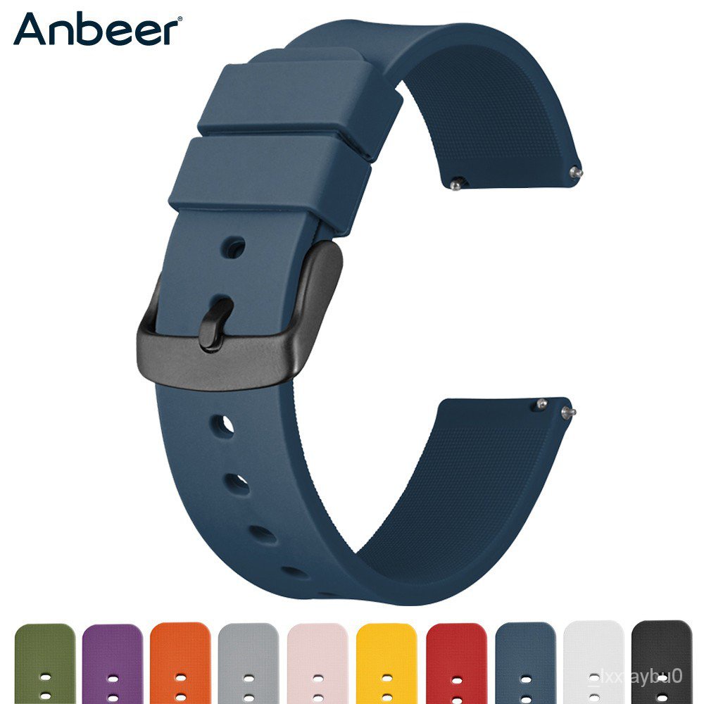 Anbeer 14mm 18mm 20mm 22mm 24mm Replacement Band ,Waterproof Dive Sport ...