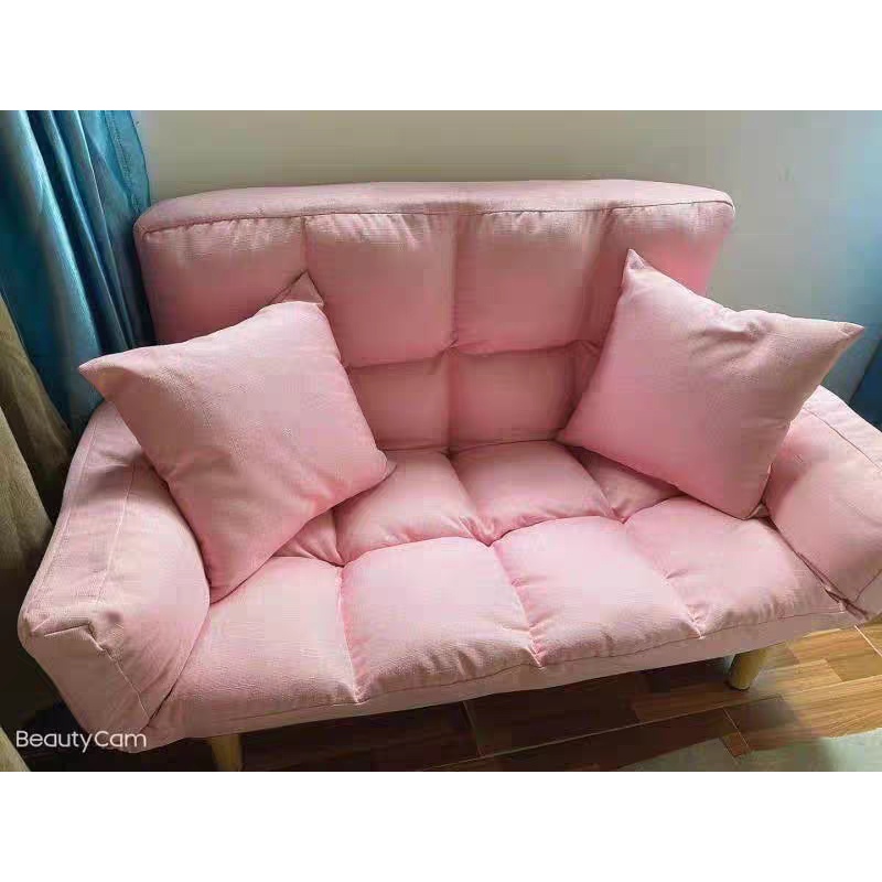 【READY STOCK】Nordic Sofa Bed 2Seater Durable Foldable Canvas Sofa