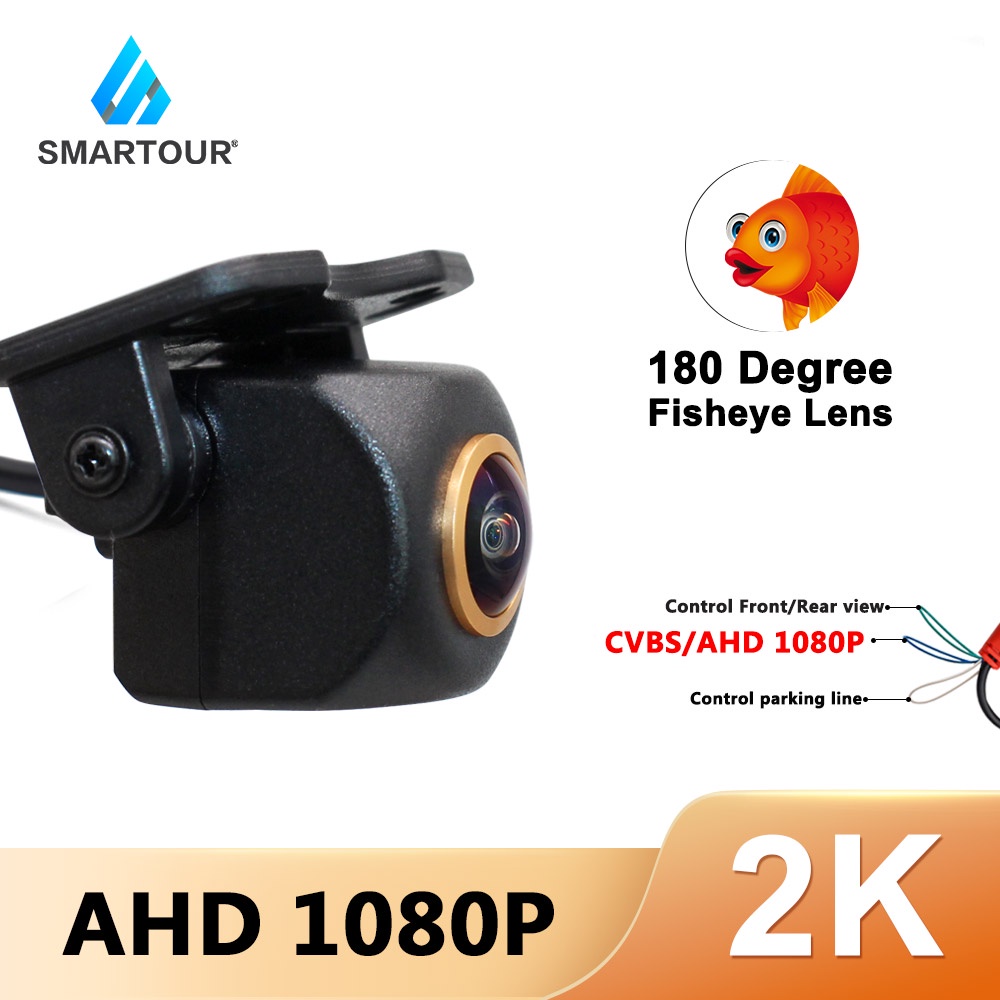 Smartour AHD 2K 1920x1080P Vehicle Rear View Camera 180 Degree Golden ...
